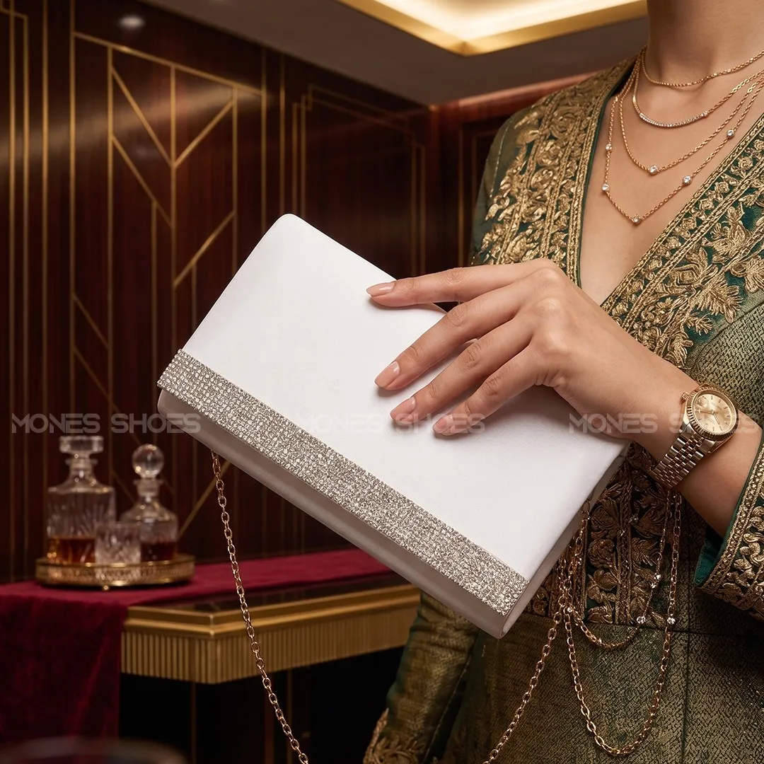 Pochette de Soirée de Luxe à Bande Strass